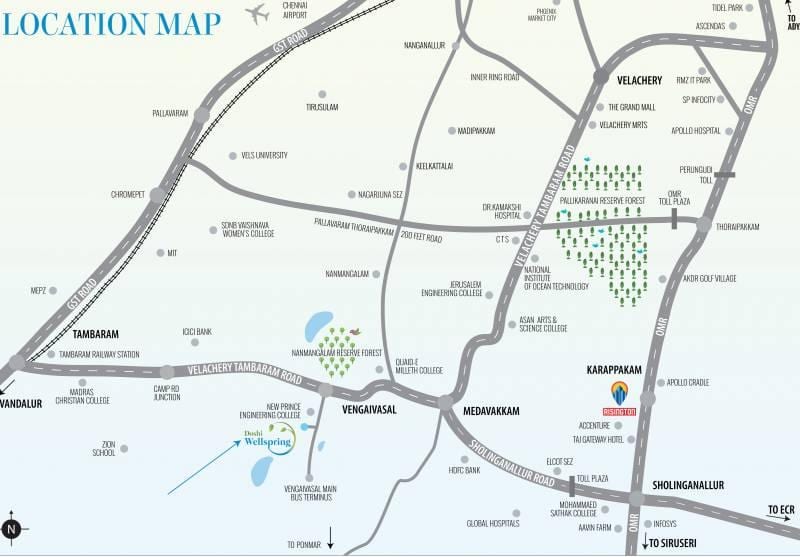 Medavakkam Chennai carte