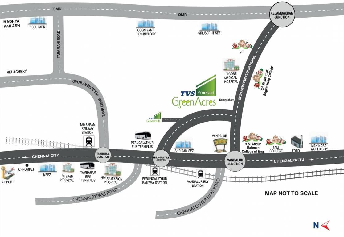 carte de Chennai Perungalathur
