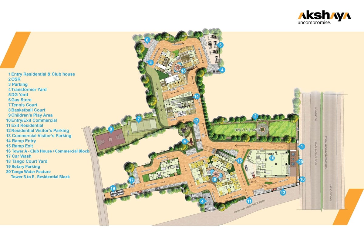 carte de Thoraipakkam Chennai